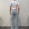 Patchwork Multi-Pocket Denim Pants | MzStar Fashion | view 4