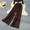 Ruffle Knit Top & Pants Set | MzStar Fashion | view 6