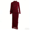 Modest Ruffle Knit Maxi Dress | MzStar Fashion | view 6