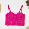 Lace Flower Bandeau Top | MzStar Fashion | view 4
