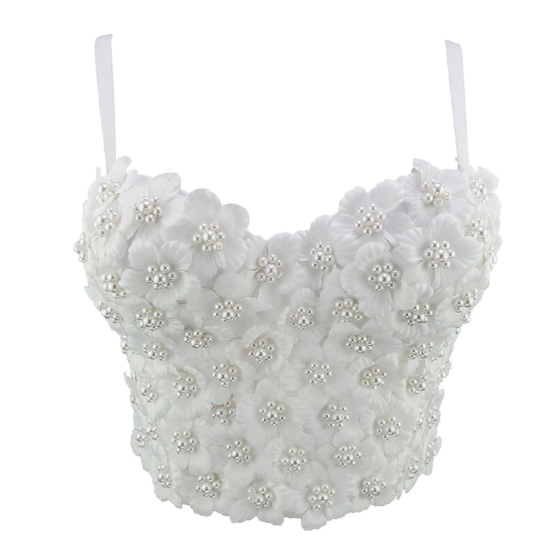 Beaded Flower Tube Top | MzStar Fashion | view 5