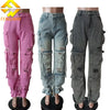 High-Waist Baggy Cargo Jeans | MzStar Fashion