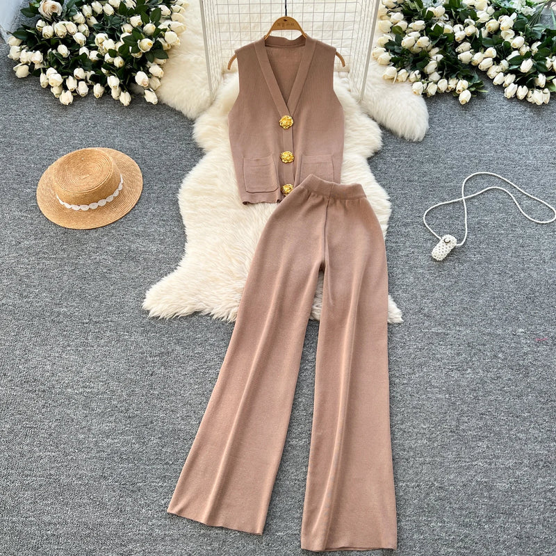 Rhinestone Knit & Mesh Skirt Set | MzStar Fashion | view 2
