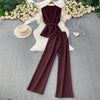 Blazer Vest & Wide-Leg Pants Set | MzStar Fashion | view 3