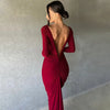 Ruched Backless Slip Maxi Dress | MzStar Fashion | view 3