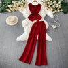 Vest & Wide-Leg Pants Set | MzStar Fashion | view 3