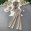 Blazer Vest & Wide-Leg Pants Set | MzStar Fashion | view 4