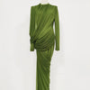 Modest Ruffle Knit Maxi Dress | MzStar Fashion | view 4