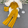 Chiffon Three-Piece Pants Set | MzStar Fashion | view 3
