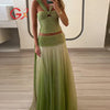 Halter Crop Top & Maxi Skirt Set | MzStar Fashion