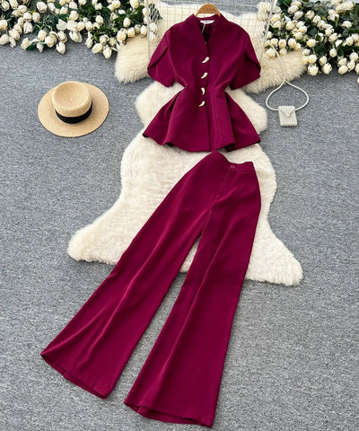 Sleeveless Tunic Two-Piece Set | MzStar Fashion