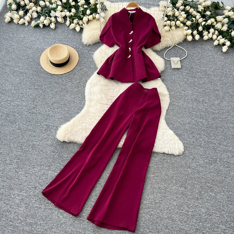 Sleeveless Tunic Two-Piece Set | MzStar Fashion