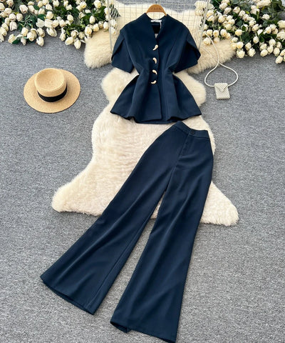 Sleeveless Tunic Two-Piece Set