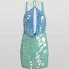 Shimmer Halter Bodycon Mini Dress | MzStar Fashion | view 7