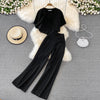 Chiffon Three-Piece Pants Set | MzStar Fashion | view 6