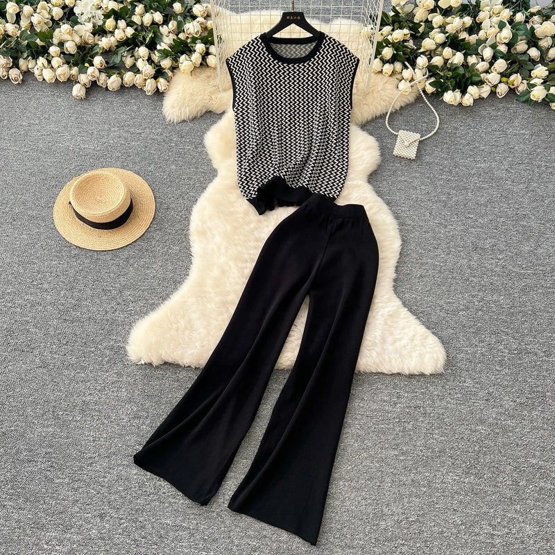 Boho Tassel Halter Knit Set | MzStar Fashion | view 5