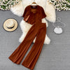 Chiffon Three-Piece Pants Set | MzStar Fashion | view 4