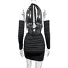 Halter Pleated Pencil Dress | MzStar Fashion | view 6