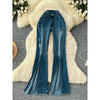 Retro High-Waist Slim Jeans | MzStar Fashion | view 2