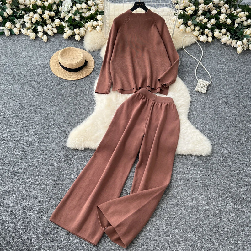 Turtleneck Sweater & Pants Set | MzStar Fashion | view 2