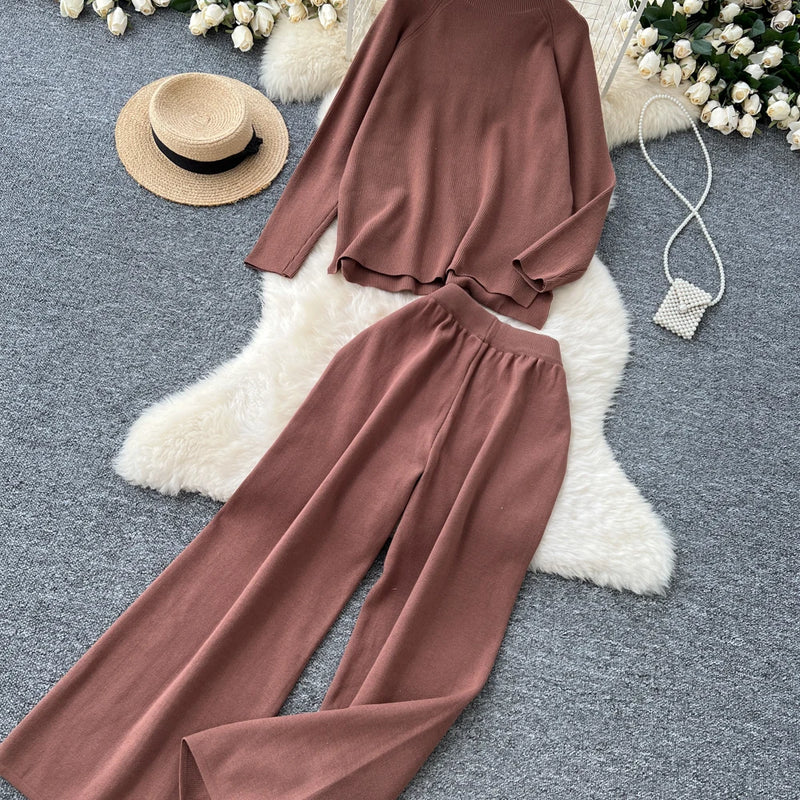 Turtleneck Sweater & Pants Set | MzStar Fashion | view 6
