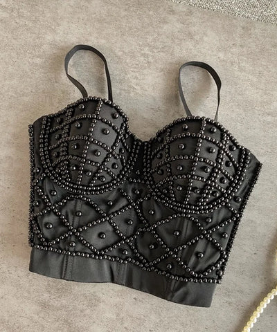 Pearl Bandeau Corset Top