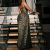 Leopard Strappy Bodycon Maxi Dress | MzStar Fashion | view 2