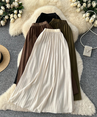Casual Straight Maxi Skirt | MzStar Fashion