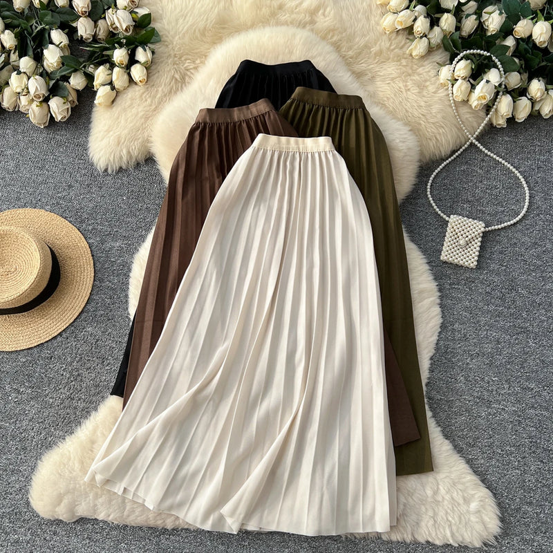 Casual Straight Maxi Skirt | MzStar Fashion