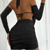 Halter Pleated Pencil Dress | MzStar Fashion | view 2