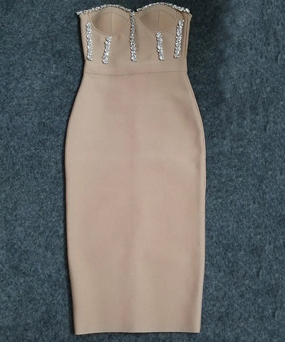 Sexy Strapless Star Shine Dress