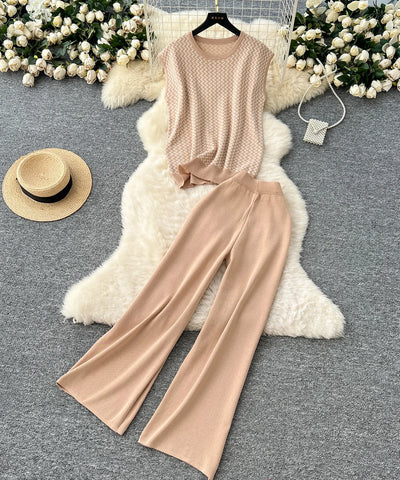 Boho Tassel Halter Knit Set | MzStar Fashion