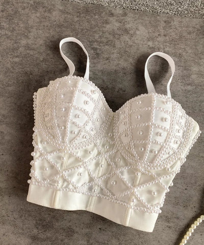 Pearl Bandeau Corset Top | MzStar Fashion