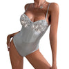 Sequin Satin Shaping Bodysuit | MzStar Fashion | view 4