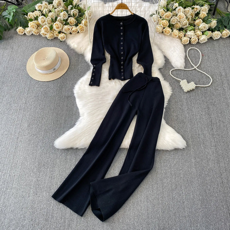 Plus-Size Knit Sweater Set | MzStar Fashion | view 2