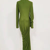 Modest Ruffle Knit Maxi Dress | MzStar Fashion | view 5