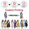 Printed Stretch Wide-Leg Jeans | MzStar Fashion | view 4