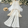 Lantern Sleeve Two-Piece Set | MzStar Fashion | view 3