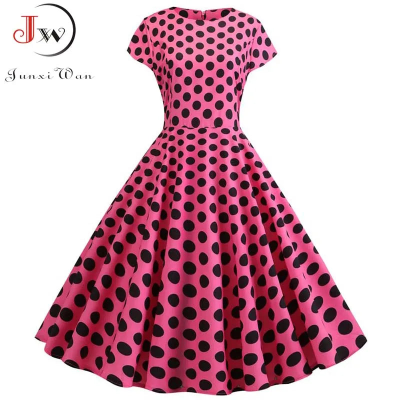 Polka Dot Swing Midi Dress | MzStar Fashion | view 6