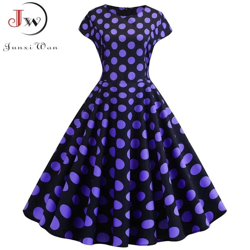 Polka Dot Swing Midi Dress | MzStar Fashion | view 4