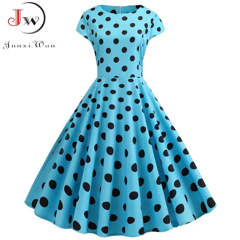 Polka Dot Swing Midi Dress | MzStar Fashion