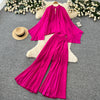 Lantern Sleeve Two-Piece Set | MzStar Fashion | view 8