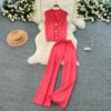Rhinestone Knit & Mesh Skirt Set | MzStar Fashion | view 7