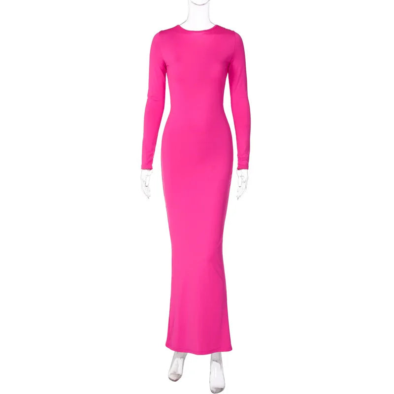 Ruched Backless Slip Maxi Dress | MzStar Fashion | view 4