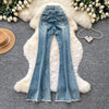 Vintage Print High-Waist Jeans | MzStar Fashion | view 4