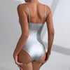 Sequin Satin Shaping Bodysuit | MzStar Fashion | view 3