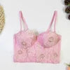 Lace Flower Bandeau Top | MzStar Fashion | view 7