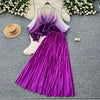 Tie-Dye Blouse & Midi Skirt Set | MzStar Fashion