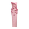 Strapless Ruffle Floral Maxi Dress | MzStar Fashion | view 7