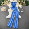 Sleeveless Vest & Trousers Set | MzStar Fashion | view 8